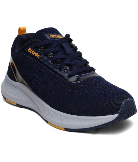Action Sports Running Shoes Navy Mens Sports Running Shoes - None