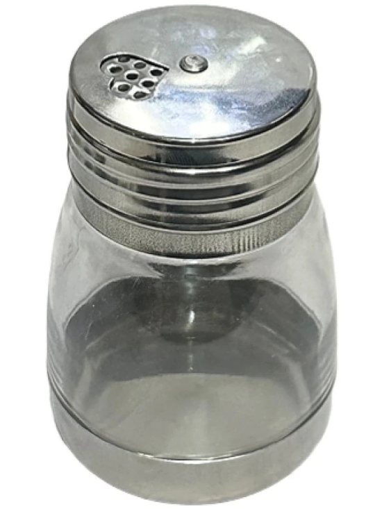 Dynore Mukhwas Dabbi Steel Silver Salt/Pepper Container ( Set of 1 ) - Silver