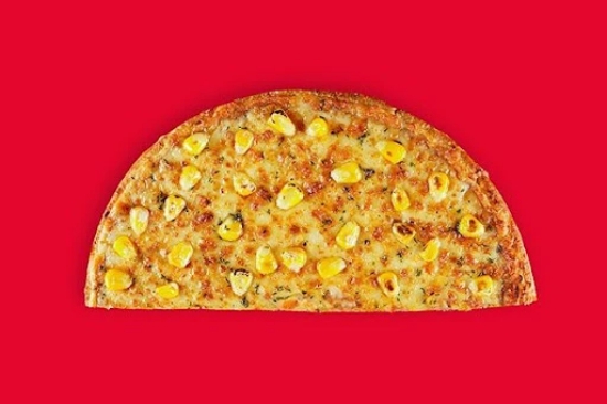 Corn & Cheese Semizza (Half Pizza)(Serves 1)