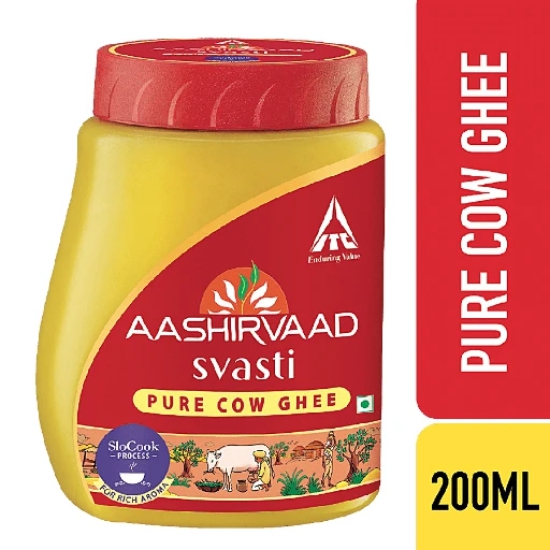 Aashirvaad Savasti Pure Cow Ghee Jar 200 ml