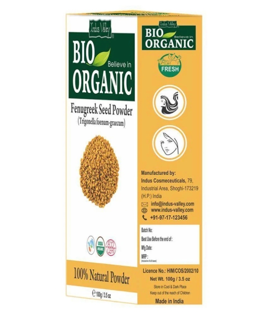 Indus Valley 100% Pure Fenugreek Powder (Methi Powder) - Set of 3 (300 g)