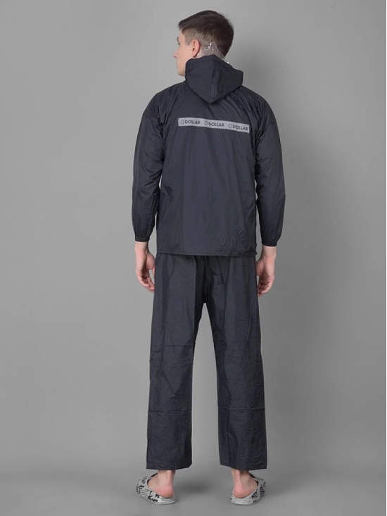 Dollar Black Nylon Mens Rain Suit ( Pack of 1 ) - XL