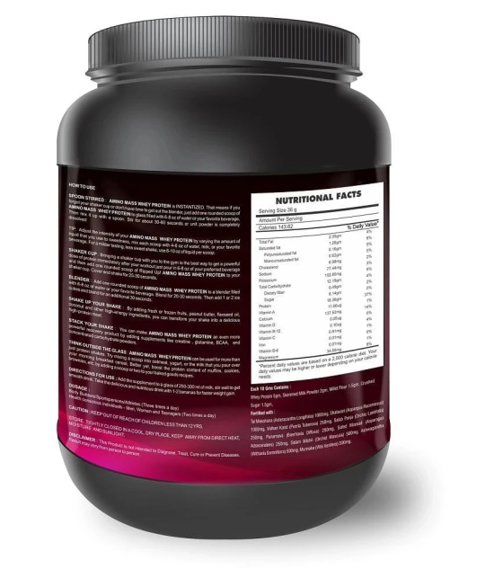 Nutriley Amino Mass Whey Protein ( 500 gm , American Ice Cream - Flavour )