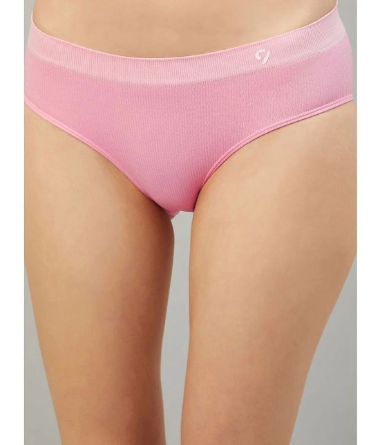 C9 Airwear Pink Nylon Solid Womens Briefs ( Pack of 2 ) - None