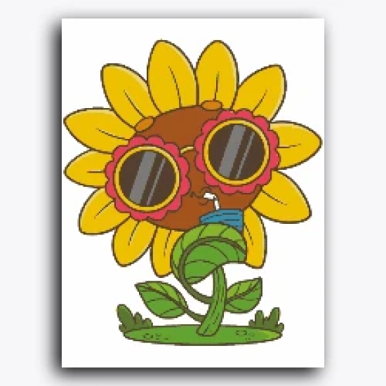 Handsome Sunflower-Wooden Frame