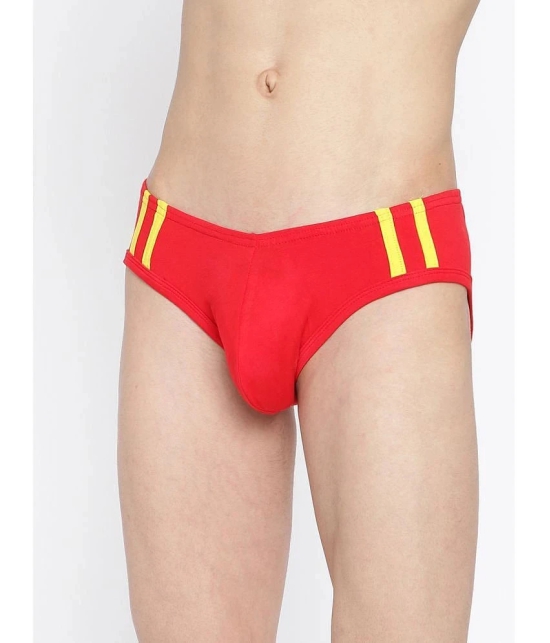 La Intimo Cotton Mens Bikini ( Red ) - None