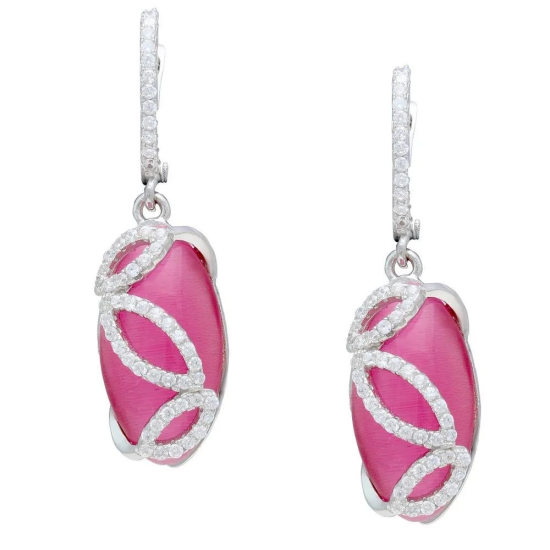 Pink Delight CZ Earrings IJ15CSSER006