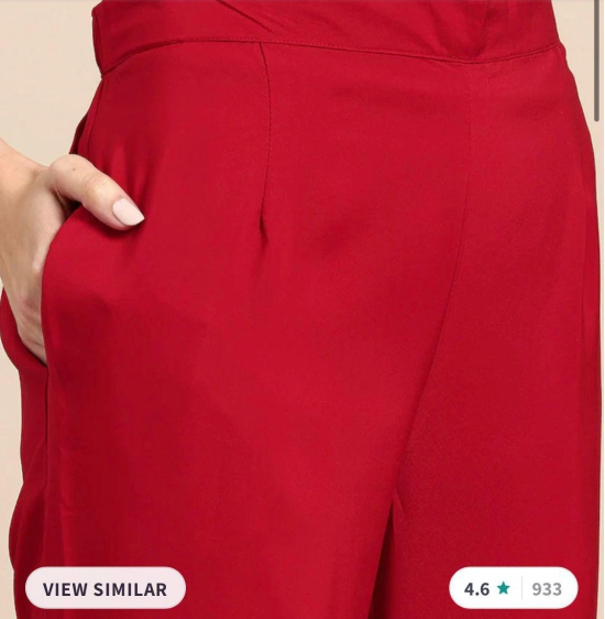 Women Red Ethnic Motifs Embroidered Kurta with Trousers & Dupatta-XXL