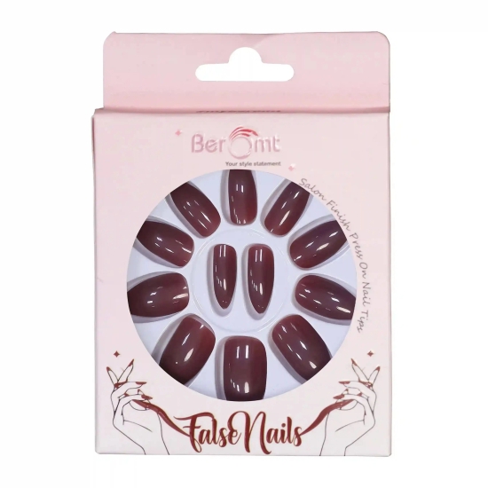 GLOSSY CLAWS NAILS (NAIL KIT INCLUDED)-Old Rose