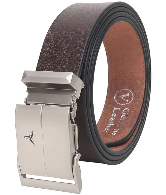 Loopa - Brown Leather Mens Formal Belt ( Pack of 1 ) - 30