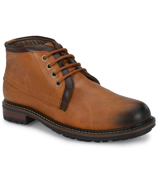 Leeport - Tan Mens Casual Boots - 8