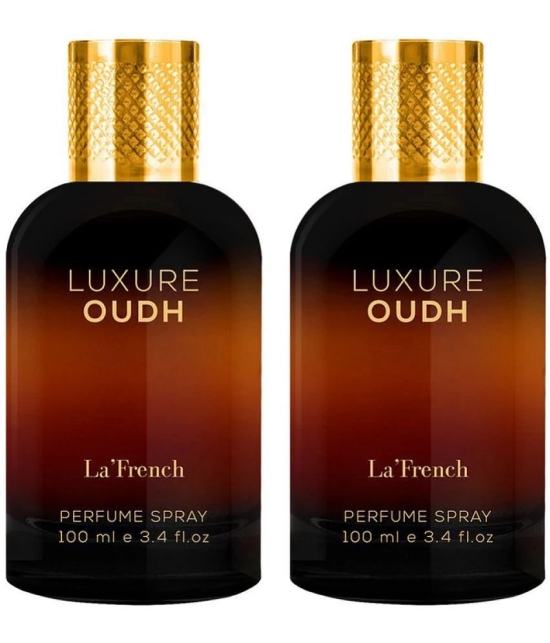 LA FRENCH Luxure Oud Eau De Parfum (EDP) For Men 200ml ( Pack of 2 )