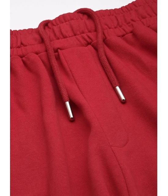 Dillinger Red Fleece Mens Trackpants ( Pack of 1 ) - None