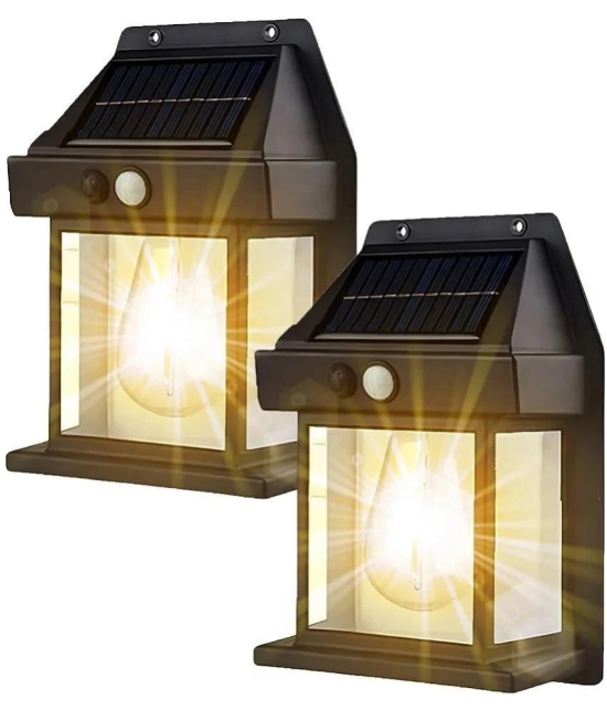 Solar Wall Lights outdoor, Wireless Solar Wall Lantern with 3 Modes & Motion Sensor, Waterproof Exterior Lighting. - Assorted