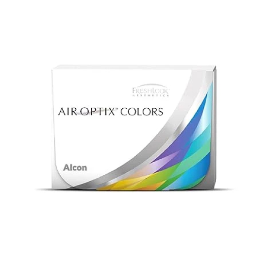 Alcon AirOptix Colors - Monthly Color Contact Lenses (-00.00 to -4.75, Green, Pack of 2)--2.25 / Blue