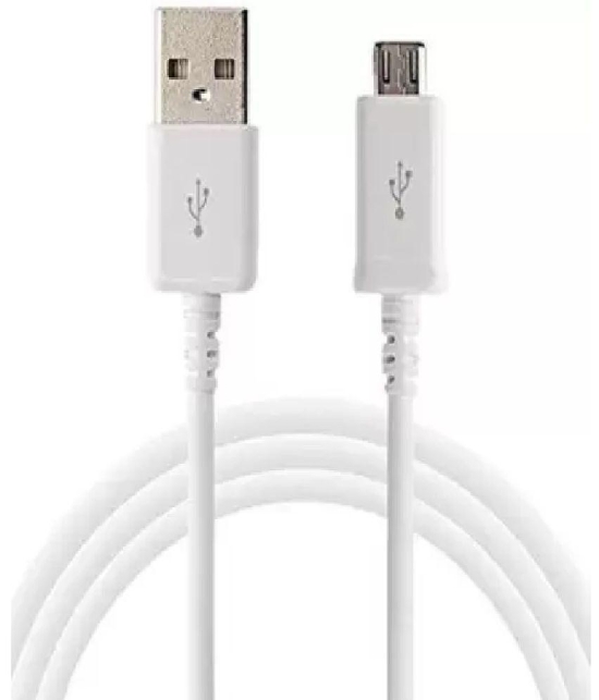 Syska - White 2.1A Micro USB Cable 1.2 Meter - White