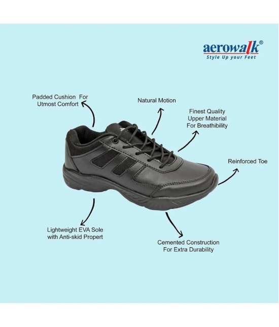 Aerowalk Black Mens Lifestyle Shoes - None