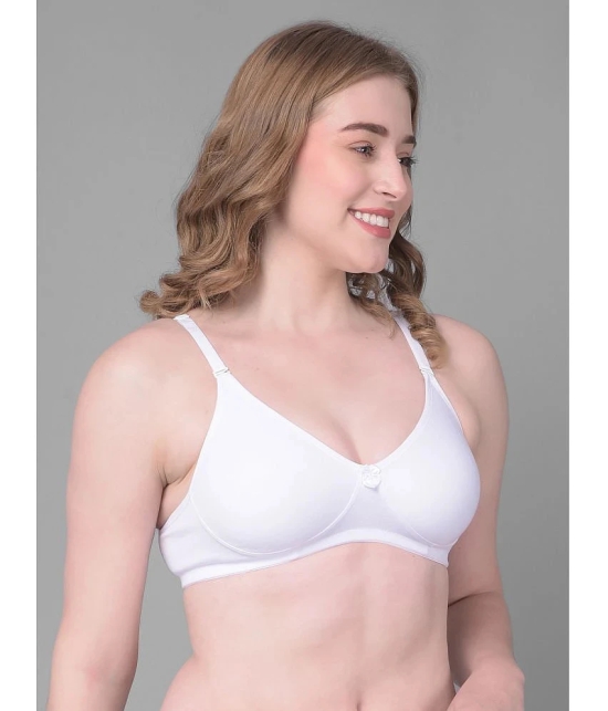 Dollar Missy White Cotton Non Padded Womens Everyday Bra ( Pack of 1 ) - None