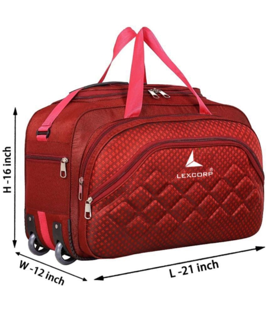 LEXCORP - Red Nylon Duffle Trolley - Onesize