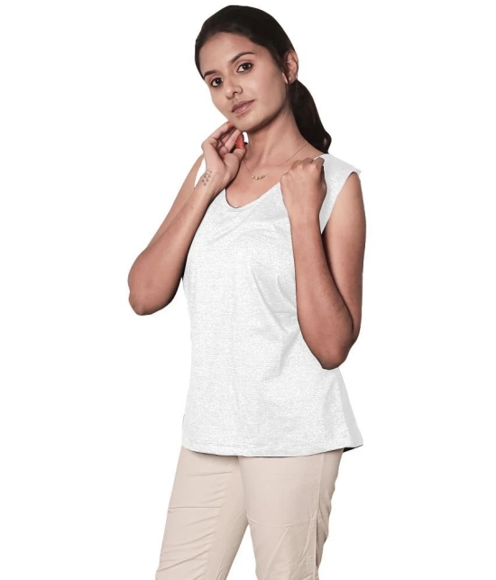 Radprix Cotton Camisoles - White Single - None