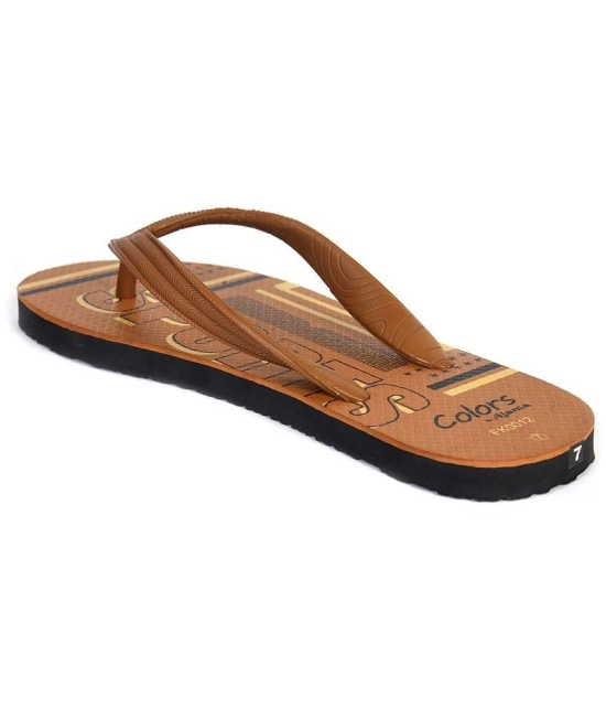 Ajanta - Brown Mens Daily Slipper - None