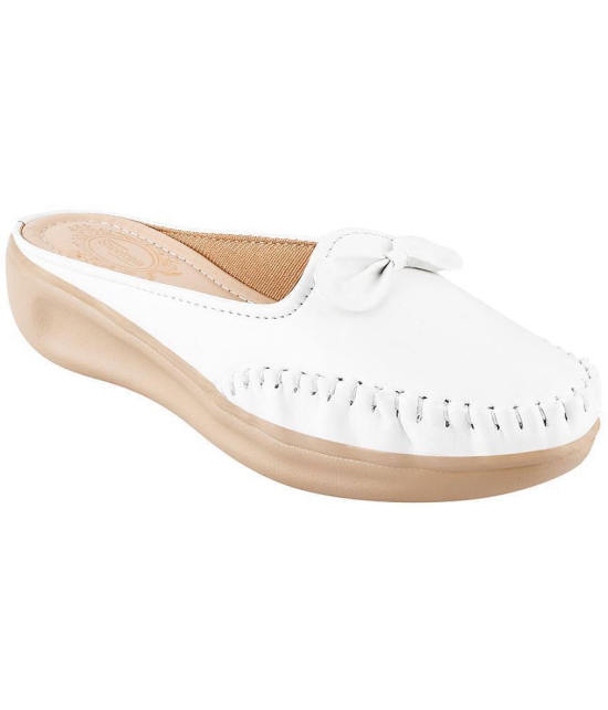 Shoetopia White Women''s Loafers - None