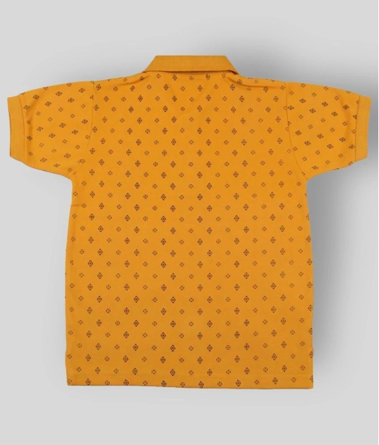 NEUVIN - Light Orange Cotton Boys Polo T-Shirt ( Pack of 1 ) - None