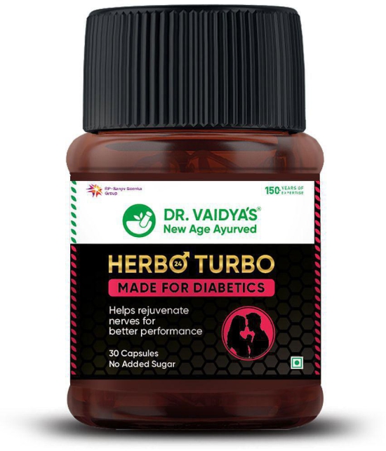 Dr. Vaidya's Herbo24Turbo Made For Diabetics, 30 Capsules (Pack of 1)