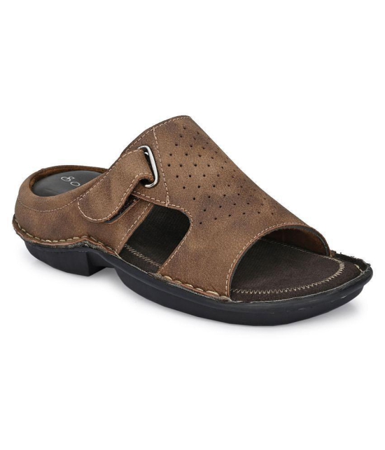 softio Brown Flip Flops - 6