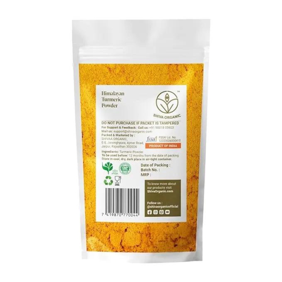 Shiva Organic’s Himalayan Turmeric Powder I Organic Haldi-400g