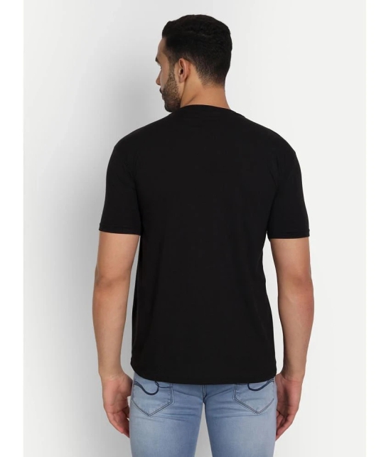 Zeffit - Black Cotton Blend Regular Fit Mens T-Shirt ( Pack of 1 ) - None