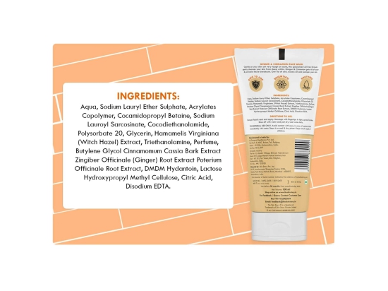 Ginger, Cinnamon Pimple Acne Control Face Wash Reduces Dark Spots Normal To Oily Skin (100 ML)