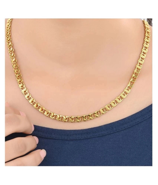 AanyaCentric 22inches Long Gold Plated Chain for Men Women Girls Boys - None