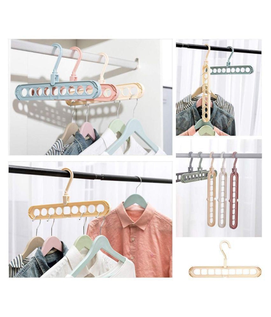 House of Quirk Multifunctional Hanger for 360 Degrees Rotatable Hook,Coat Hangers Folding Clothes Hanger