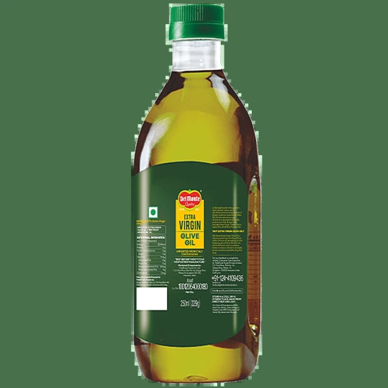 Del Monte Extra Virgin Olive Oil, 250 ml Plastic Bottle