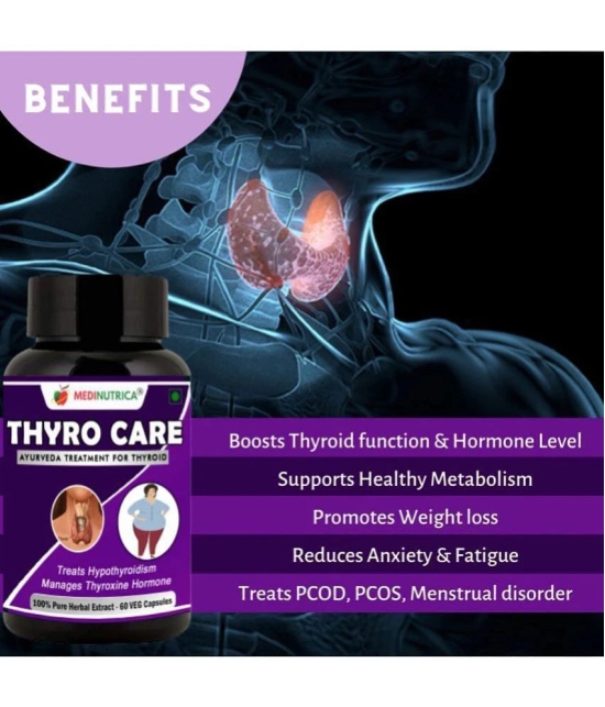 Medinutrica Thyro Care - Thyroid / Hormone Balance Capsule 60 gm Pack Of 2