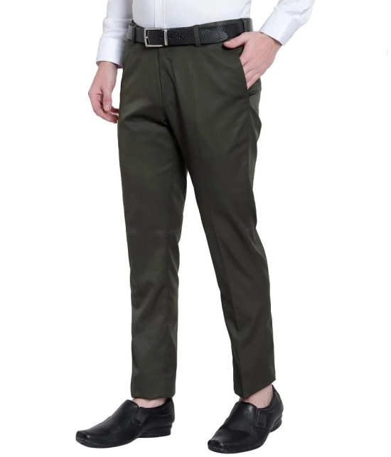 SREY - Green Polycotton Slim - Fit Mens Trousers ( Pack of 1 ) - None