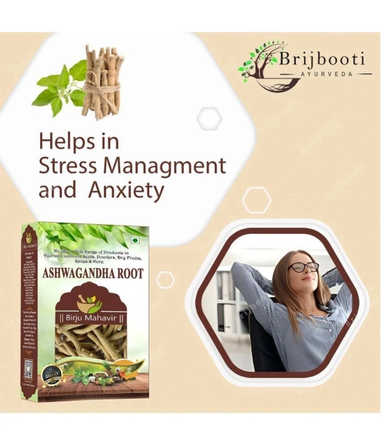 Brijbooti Ashwagandha Root - 1 Kg | Helps Fight Anxiety and Stress & Mental Calmness