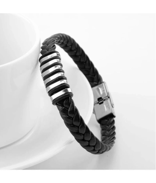 FASHION FRILL Black Bracelet ( Pack of 1 ) - None