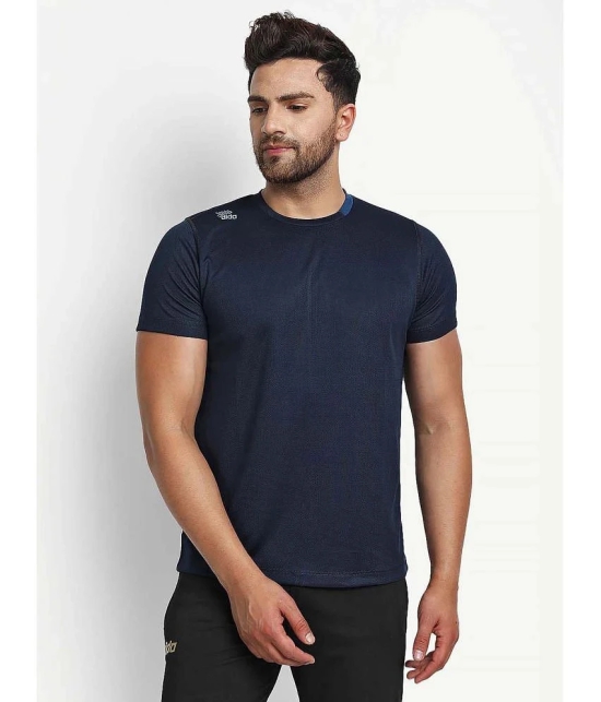 Dida Sportswear Navy Blue Polyester Regular Fit Mens Sports T-Shirt ( Pack of 1 ) - None