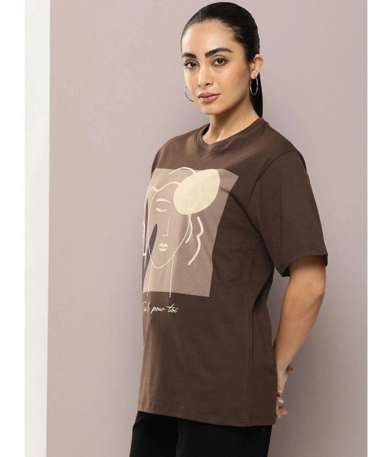 Dillinger Brown Cotton Womens T-Shirt ( Pack of 1 ) - None