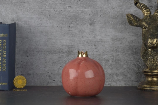 Pomegranate Small Vase-Red