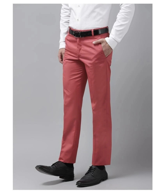 Hangup - Pink Cotton Blend Regular-Fit Mens Chinos ( Pack of 1 ) - None