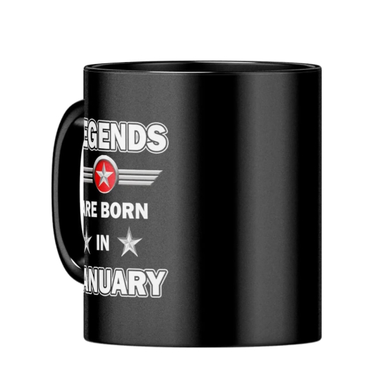 January Legends Coffee Mug-Orange