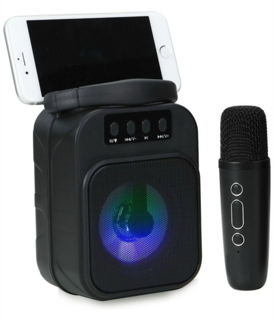 Neo M53VP KERAOKE MIC 20 W Bluetooth Speaker Bluetooth v5.0 with USB,Call function Playback Time 4 hrs Black - Black