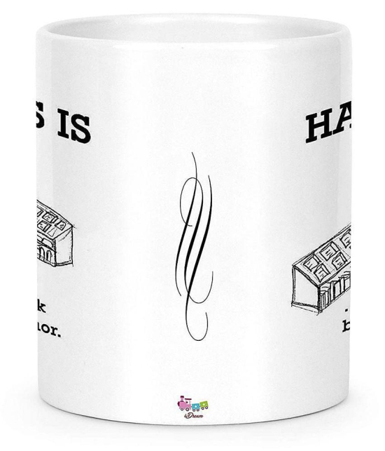 Idream Quote Printed Ceramic Coffee Mug 1 Pcs 330 mL - White