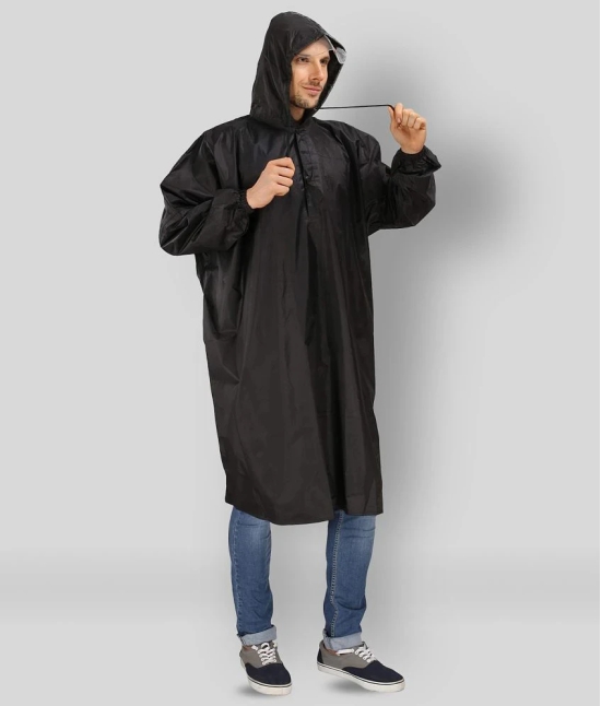 Goodluck Black Poncho - Free Size