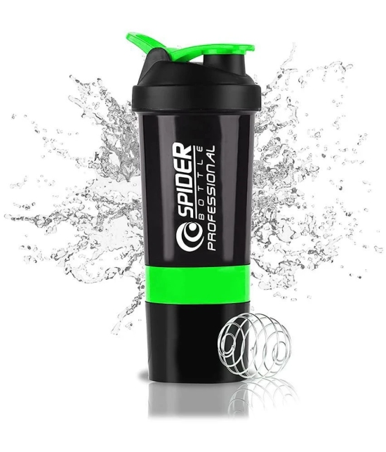 Plastic Green 500 mL Shaker ( Pack of 1 ) - Green