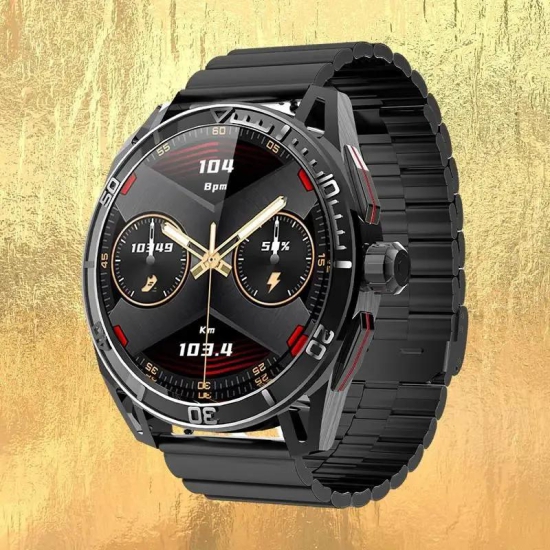 Porsche AMOLED 8763E-VP Sports Smart Watch - the Ultimate Wearable Tech for Active  delete-Black