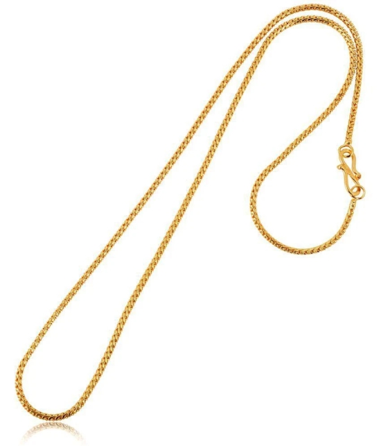 AanyaCentric Combo of 3 Gold Plated 28inches Long Fashion Chain - None